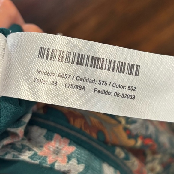 Massimo Dutti Vintage Long Sleeve Boho Bird Dress Sz 38 - Picture 7 of 8